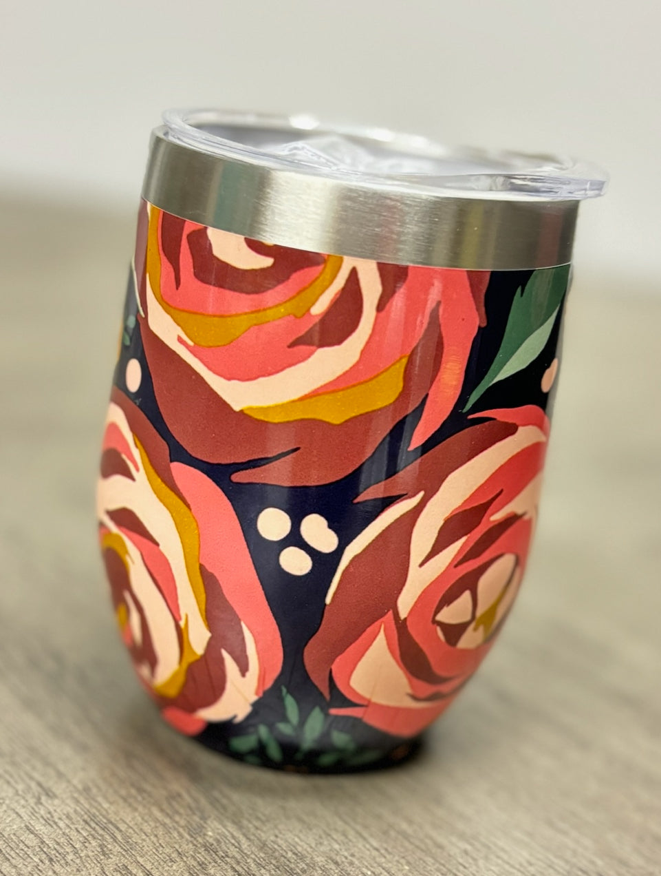 Flower Wine Tumbler